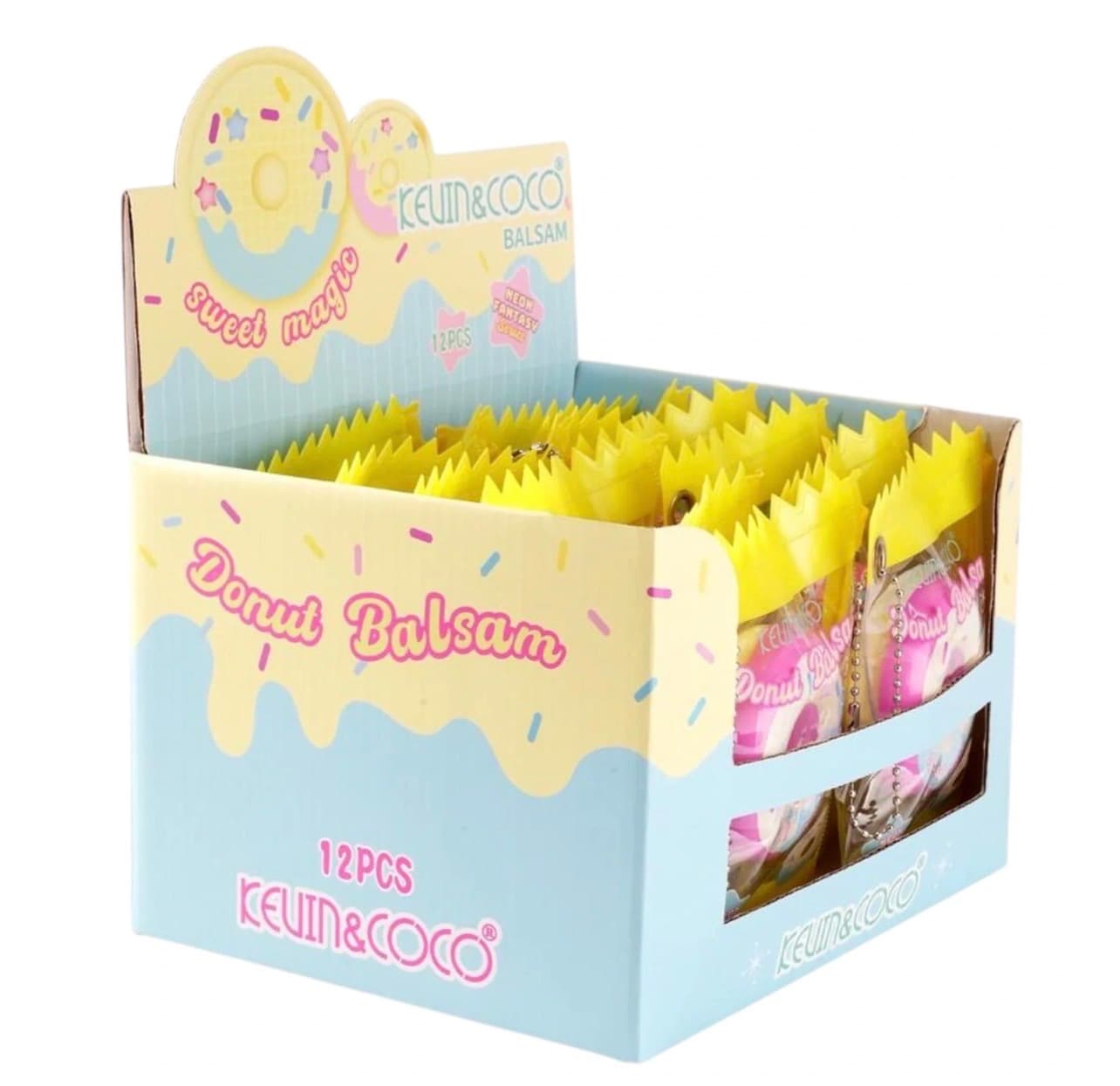 Kevin & Coco Donut Lip Balsam display box